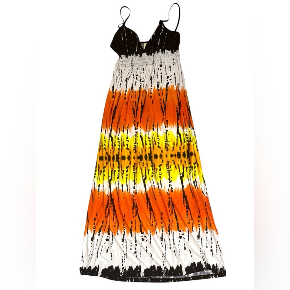 Cristinalove Multi Colored Tie-Dye Dress Size XL